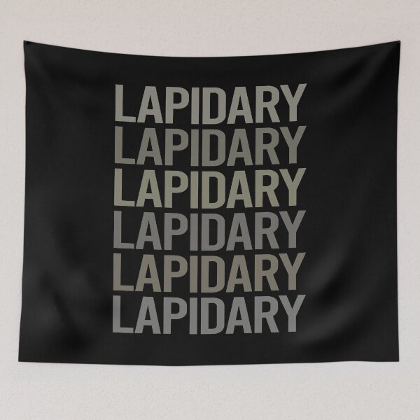 Item preview, Gray Text Art Lapidary Lapidarist designed and sold by StoreCalamity.