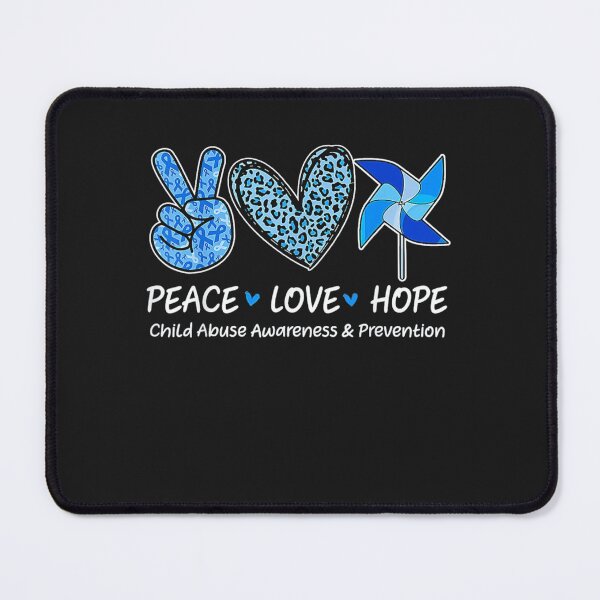 Item preview, Peace Hope Love Child Abuse Awareness designed and sold by phamso99999.