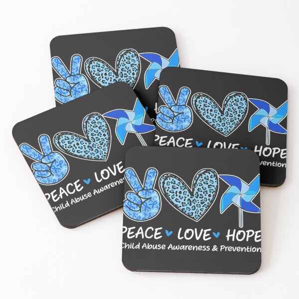 Item preview, Peace Hope Love Child Abuse Awareness designed and sold by phamso99999.