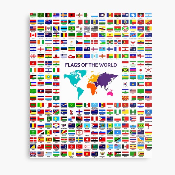 All Flags Country Of The World Metal Print