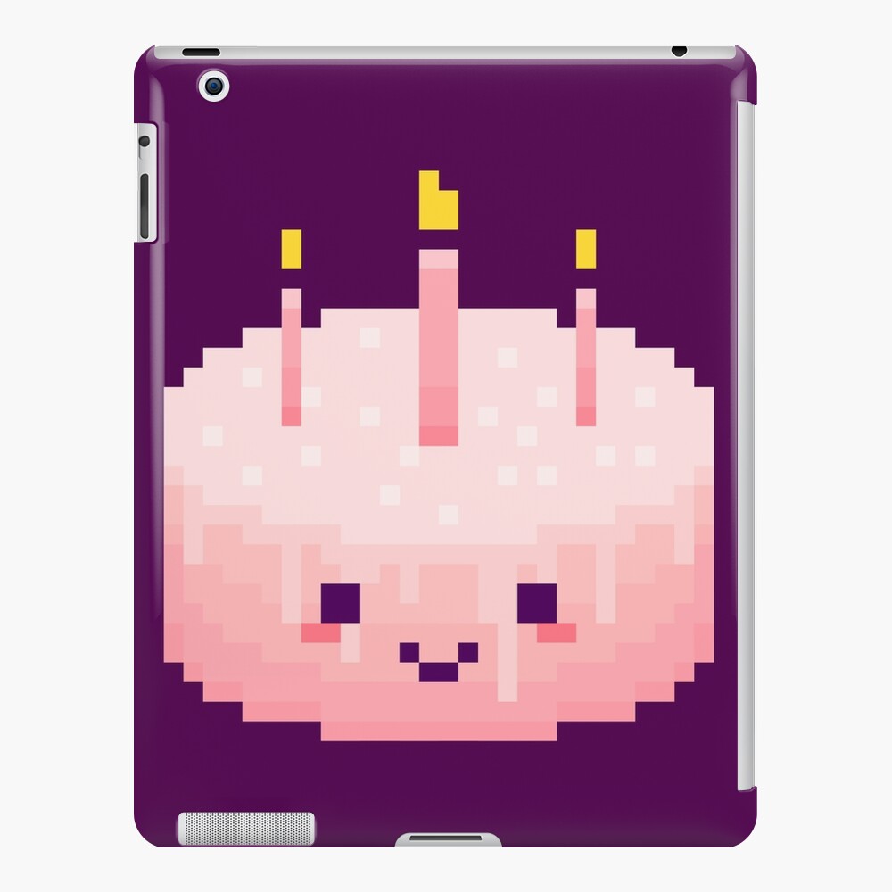 Coque Et Skin Adhesive Ipad Gateau D Anniversaire De Pixel Par Lemongrinder Redbubble