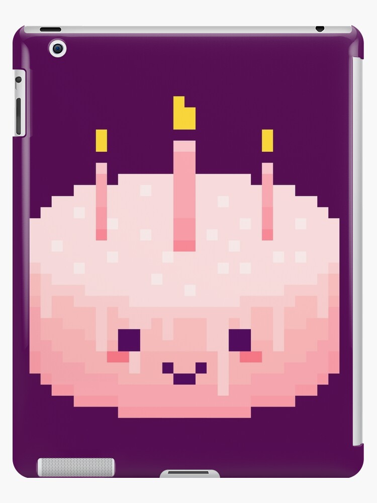 Coque Et Skin Adhesive Ipad Gateau D Anniversaire De Pixel Par Lemongrinder Redbubble