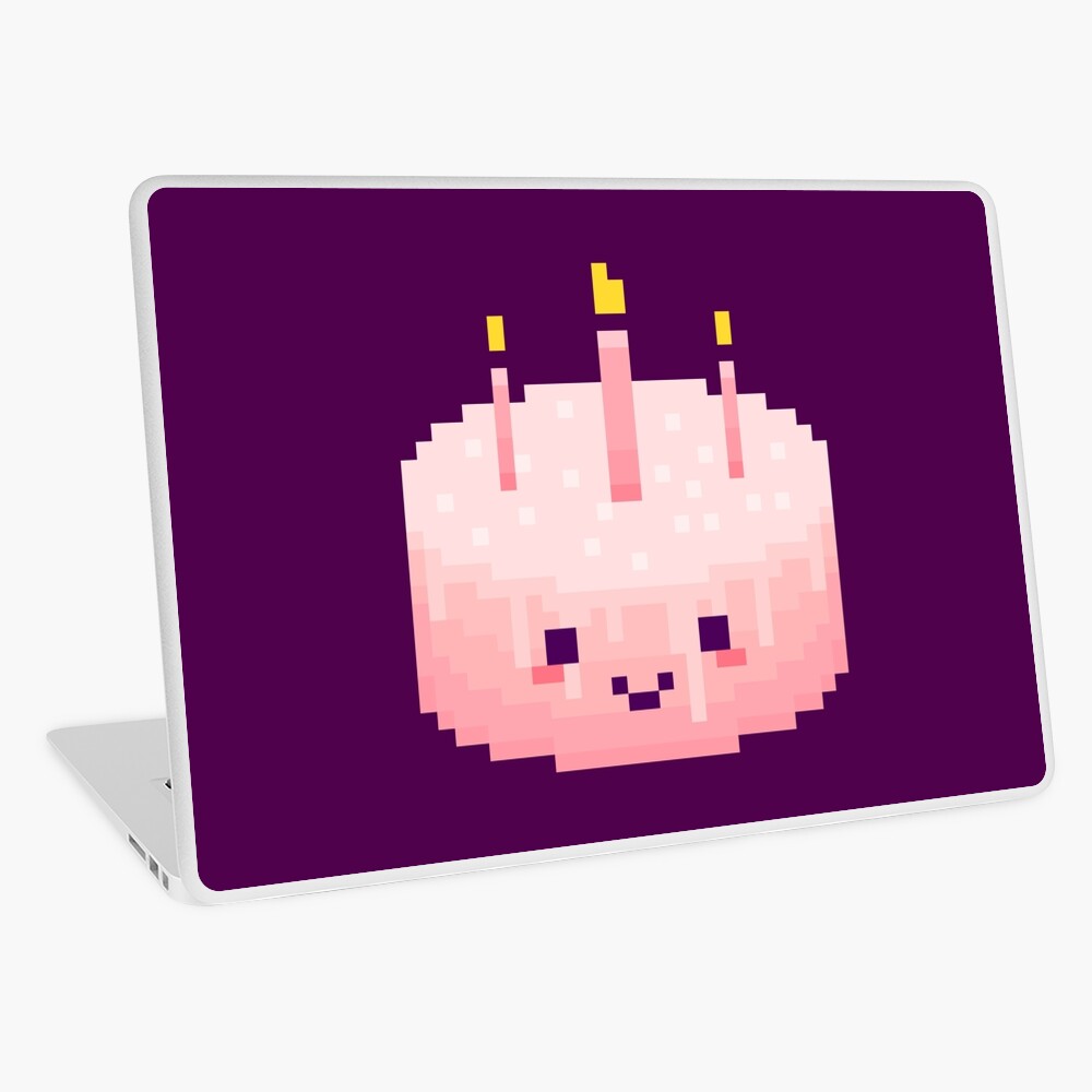 Pixel Birthday Cake Ipad Case Skin By Lemongrinder Redbubble