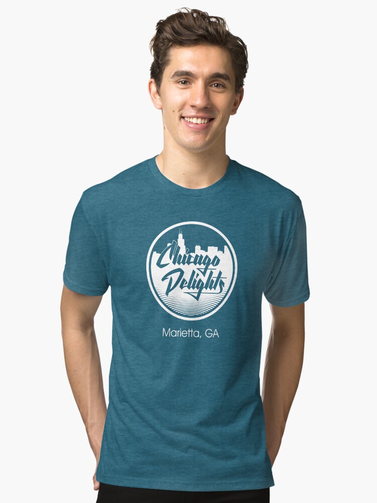 Thumbnail 2 of 7, Tri-blend T-Shirt, Chicago Delights designed and sold by mark5four0.