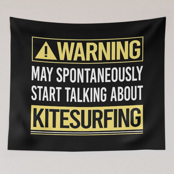 Item preview, Warning About Kitesurfing Kitesurf Kitesurfer designed and sold by WrightTrouble.