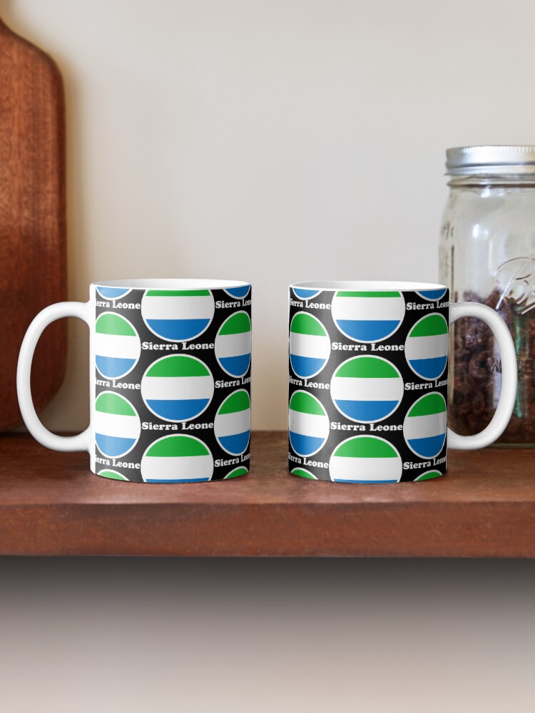 Discover Sierra Leone flag With Name Coffee Mugs