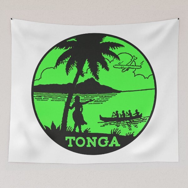 Item preview, TONGA VINTAGE TRAVEL CANOE SEA PLANE SOUTH PACIFIC POLYNESIA designed and sold by Travel Time.