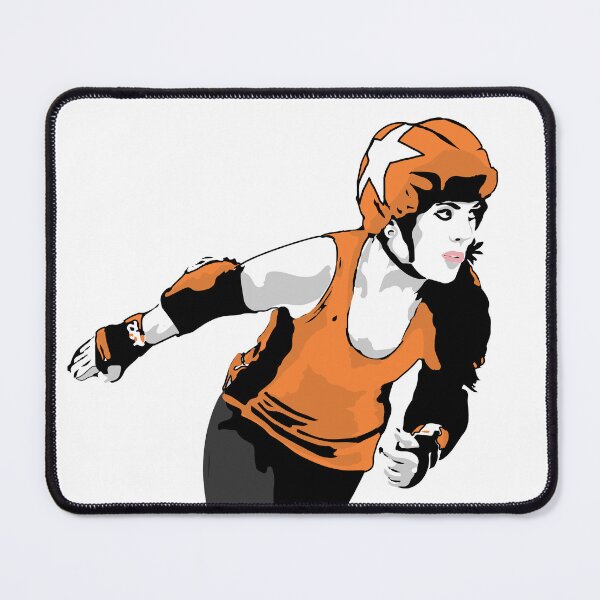 Item preview, Roller Derby Girl Skating - Orange - Roller Derby designed and sold by Design Raptor.