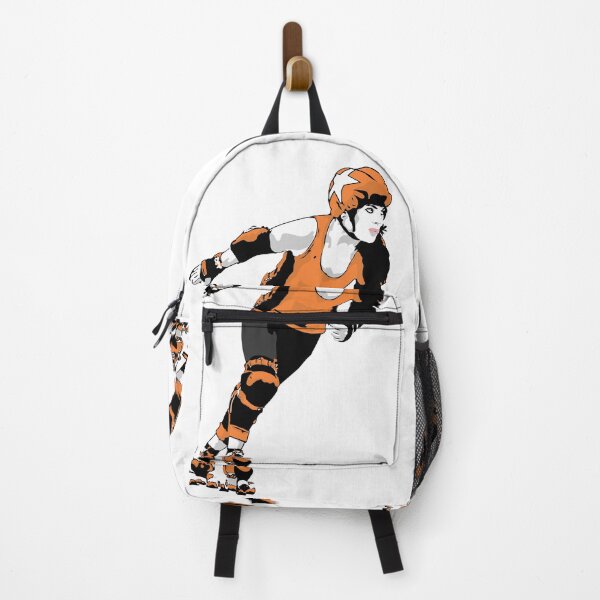 Item preview, Roller Derby Girl Skating - Orange - Roller Derby designed and sold by Design Raptor.