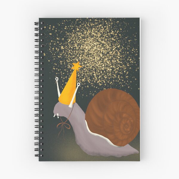 Item preview, Cute snail in a hat celebrates Birthday designed and sold by StacyMint.