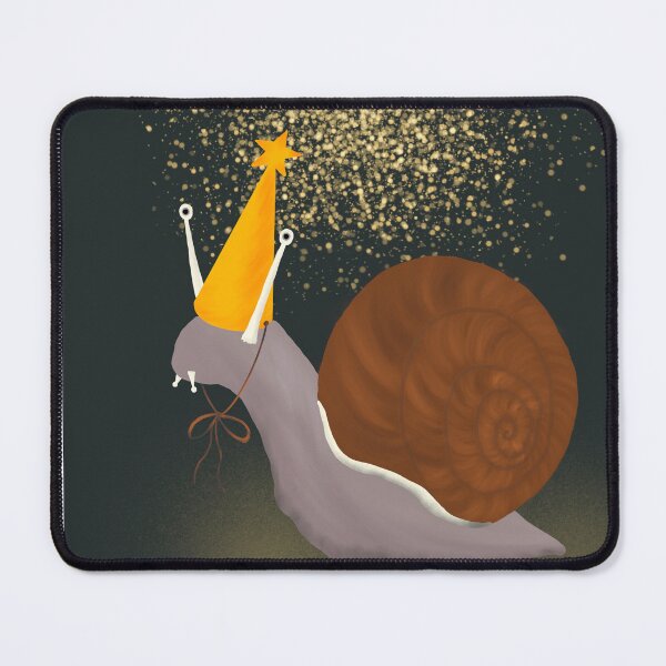 Item preview, Cute snail in a hat celebrates Birthday designed and sold by StacyMint.