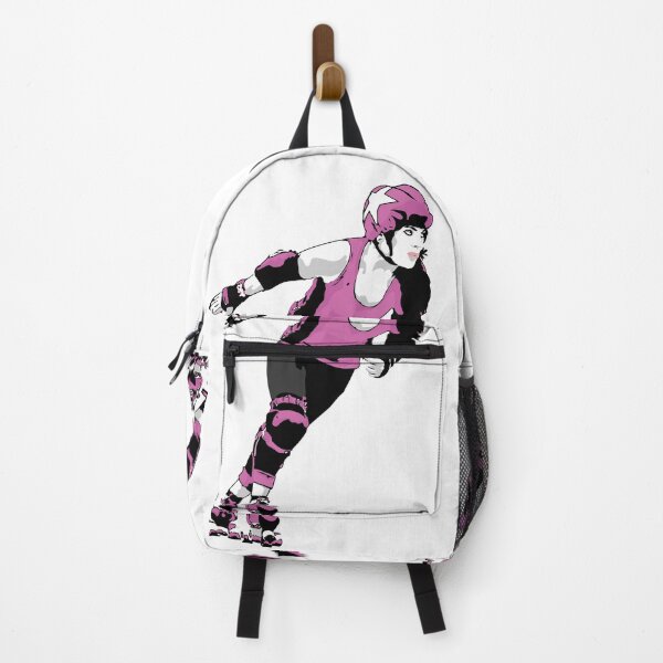Item preview, Roller Derby Girl Skating - Pink - Roller Derby designed and sold by Design Raptor.