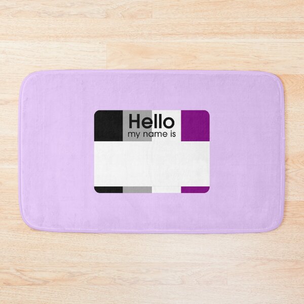 Item preview, Asexual Hello My Name Is BLANK Tag designed and sold by everything4eva.