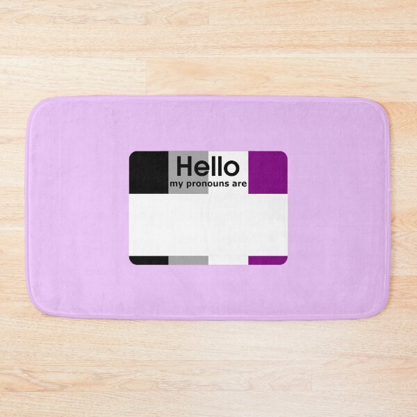 Item preview, Asexual Hello My Pronouns Are BLANK Tag designed and sold by everything4eva.
