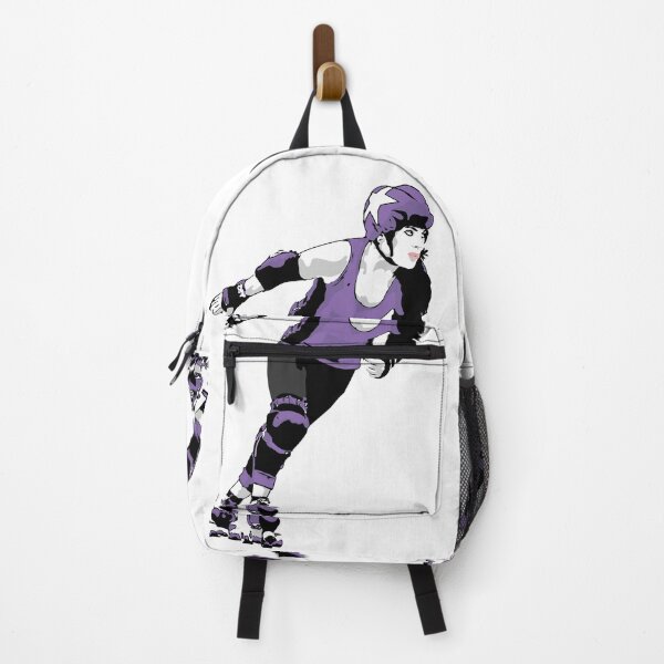 Item preview, Roller Derby Girl Skating - Purple - Roller Derby designed and sold by Design Raptor.