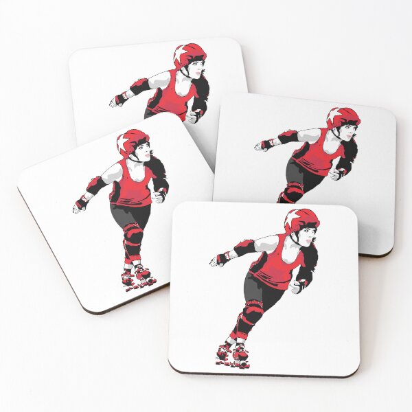 Item preview, Roller Derby Girl Skating - Red - Roller Derby designed and sold by Design Raptor.