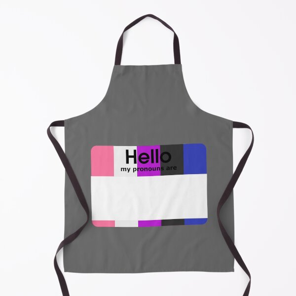 Item preview, Genderfluid Hello My Pronouns Are BLANK Tag designed and sold by everything4eva.