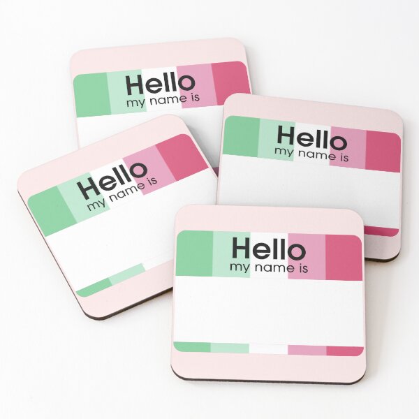 Item preview, Abrosexual Hello My Name Is BLANK Tag designed and sold by everything4eva.