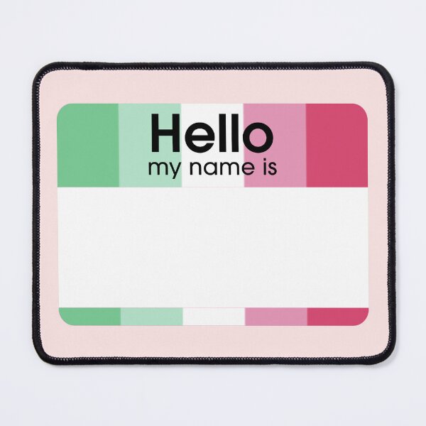 Item preview, Abrosexual Hello My Name Is BLANK Tag designed and sold by everything4eva.