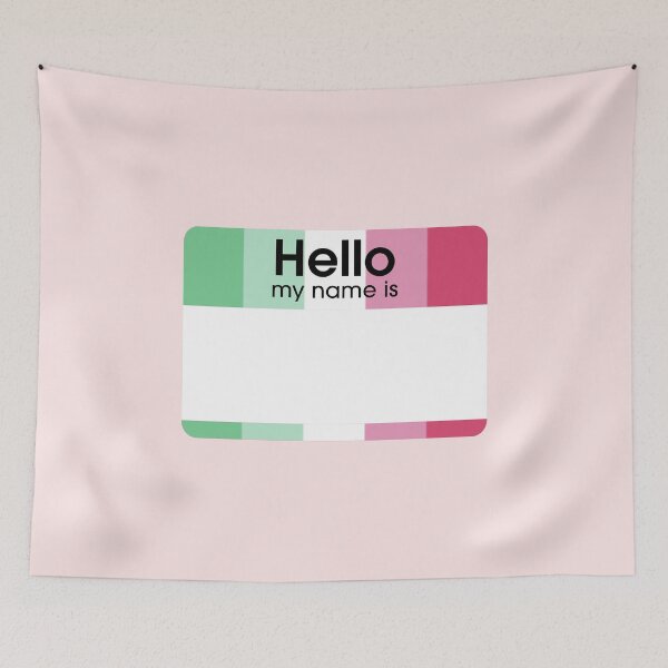 Item preview, Abrosexual Hello My Name Is BLANK Tag designed and sold by everything4eva.