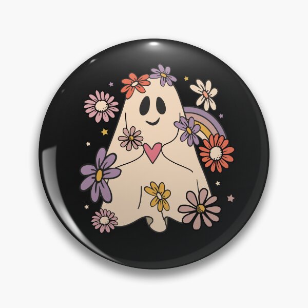 Item preview, Floral Ghost Groovy Halloween Retro Flowers Rainbow Cute 70s Costume  designed and sold by alenaz.