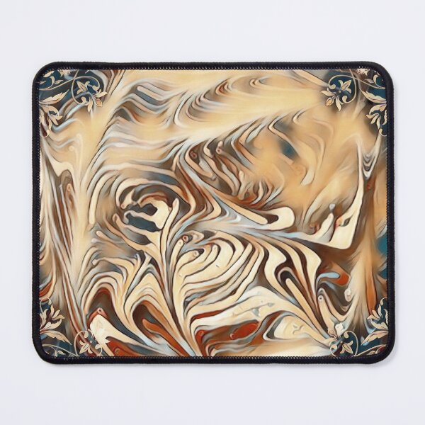 Item preview, Digital Fluid Art Design - Brown Marble Ring Pour Technique designed and sold by AussieMuma.