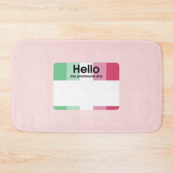 Item preview, Abrosexual Hello My Pronouns Are BLANK Tag designed and sold by everything4eva.