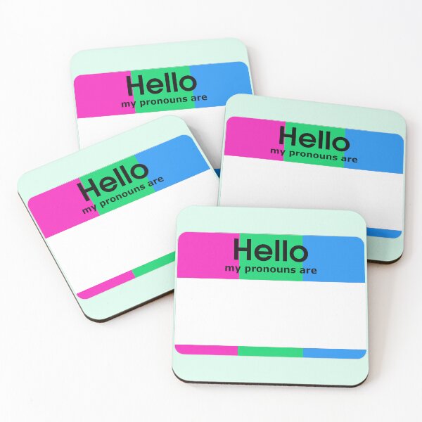 Item preview, Polysexual Hello My Pronouns Are BLANK Tag designed and sold by everything4eva.