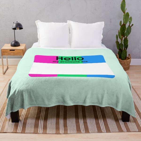 Item preview, Polysexual Hello My Pronouns Are BLANK Tag designed and sold by everything4eva.