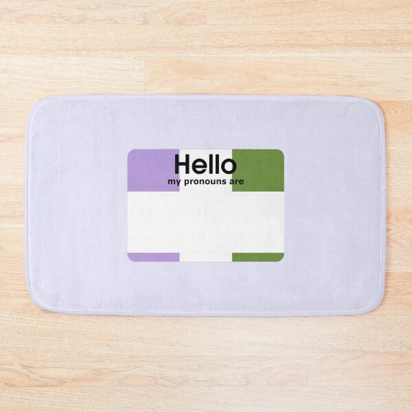 Item preview, Genderqueer Hello My Pronouns Are BLANK Tag designed and sold by everything4eva.