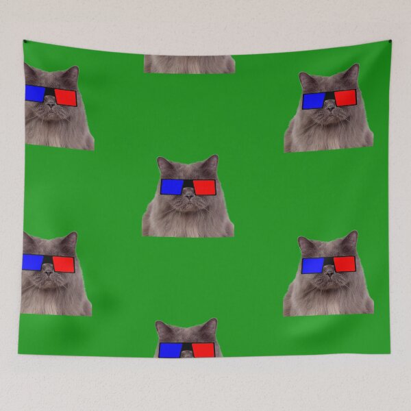 Item preview, Funny Cat Face With Funky Glasses designed and sold by pookamon14.