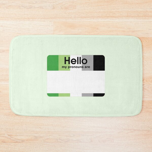 Item preview, Aromantic Hello My Pronouns Are BLANK Tag designed and sold by everything4eva.