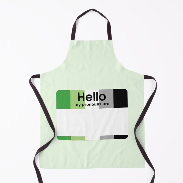 Item preview, Aromantic Hello My Pronouns Are BLANK Tag designed and sold by everything4eva.
