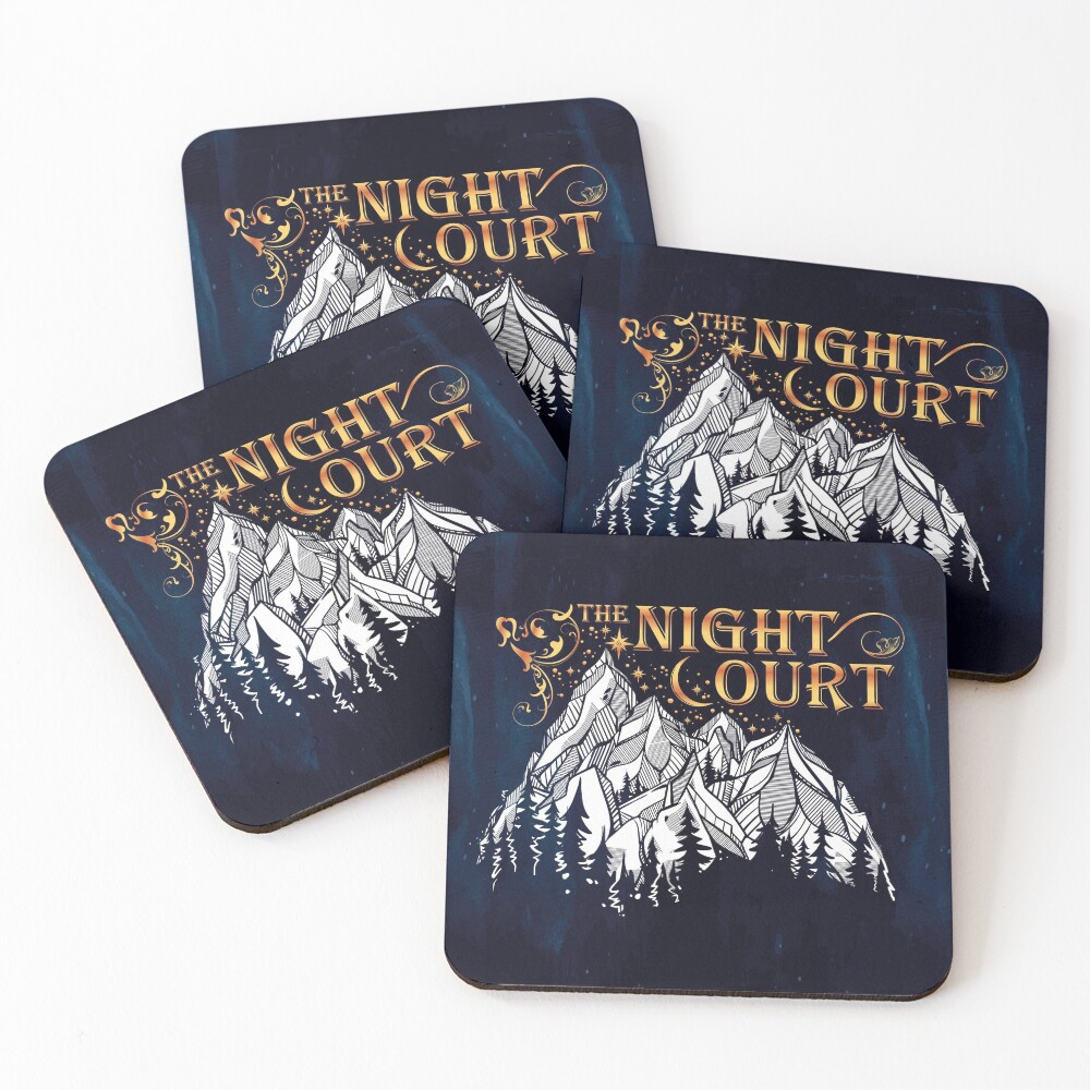 A Court of Wings and Ruin, The Night Court Coasters (Set of 4)