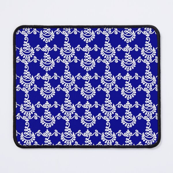 Item preview, Unalome - Sacred Buddhist Ornament - Enlightenment of the Life Path - Oriental Soft Line Art - Dark Blue White designed and sold by GrandTartaria.