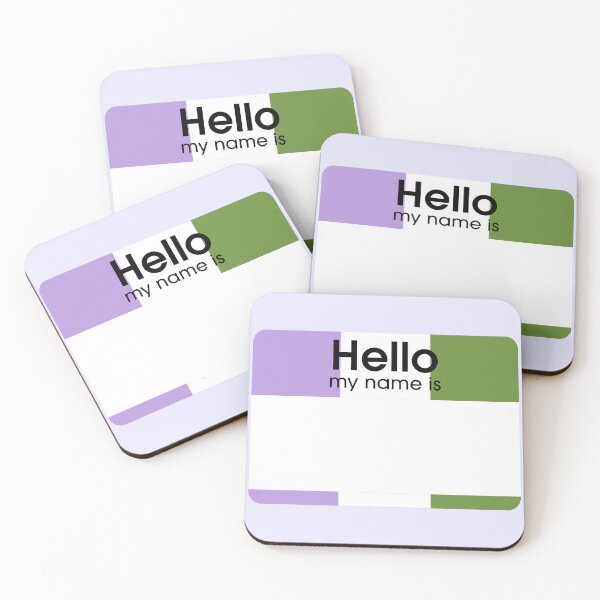 Item preview, Genderqueer Hello My Name Is BLANK Tag designed and sold by everything4eva.