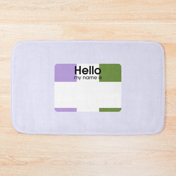 Item preview, Genderqueer Hello My Name Is BLANK Tag designed and sold by everything4eva.