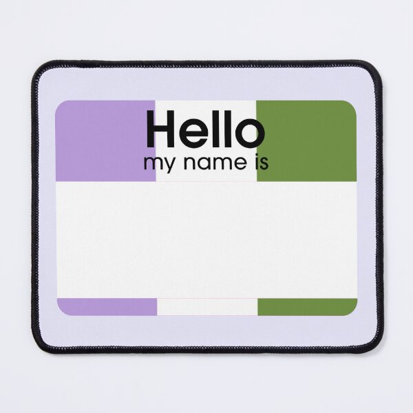 Item preview, Genderqueer Hello My Name Is BLANK Tag designed and sold by everything4eva.