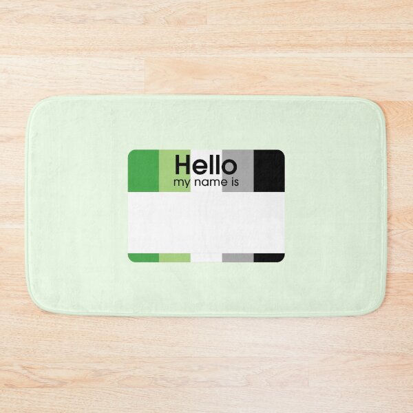 Item preview, Aromantic Hello My Name Is BLANK Tag designed and sold by everything4eva.
