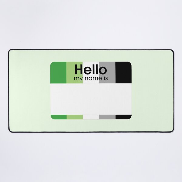 Item preview, Aromantic Hello My Name Is BLANK Tag designed and sold by everything4eva.