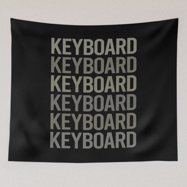 Item preview, Gray Text Art Keyboard Keyboards designed and sold by StoreCalamity.