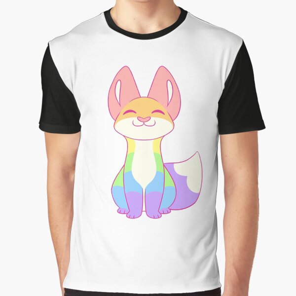Gay Pride Fox Graphic T-Shirt