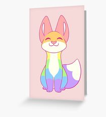 Gay Pride Fox Greeting Card