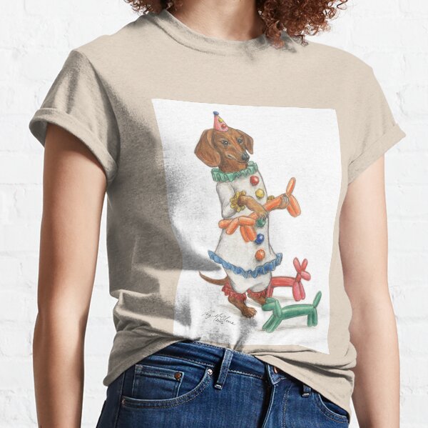 Dachshund Clowning Around Classic T-Shirt