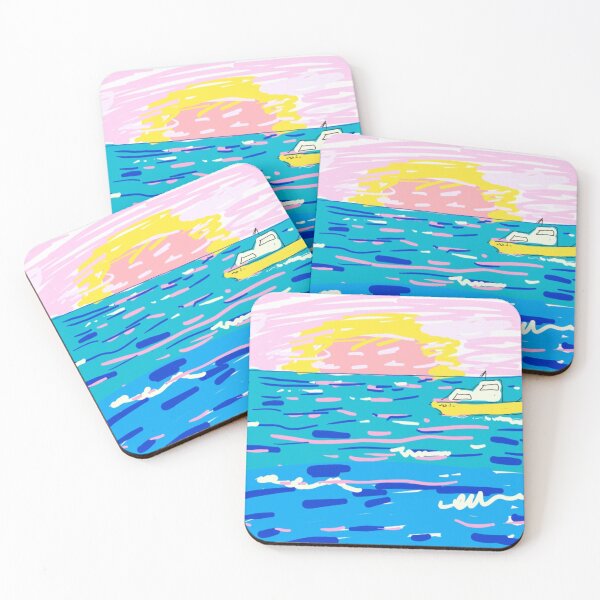 Item preview, Boat at Sunrise designed and sold by starfishstuff.