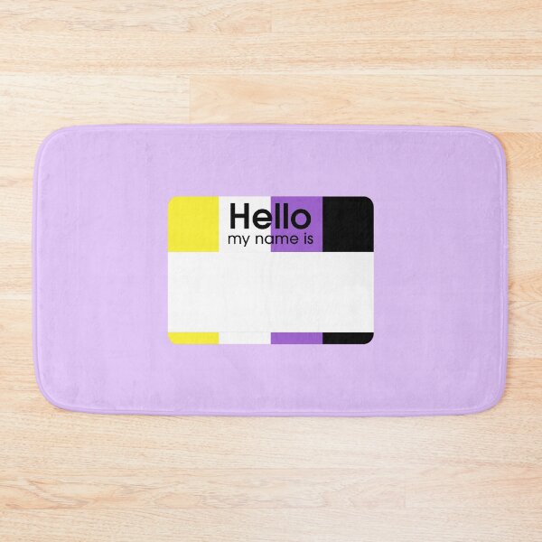Item preview, Non Binary Hello My Name Is BLANK Tag designed and sold by everything4eva.