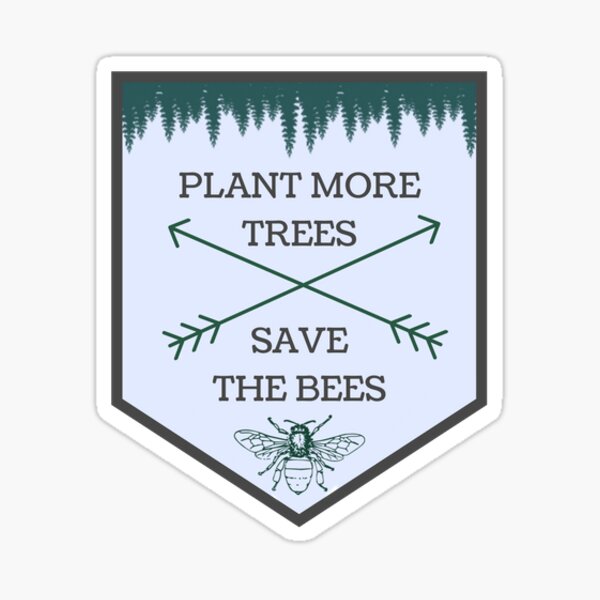 Save the Bees Sticker — Sage & Oak