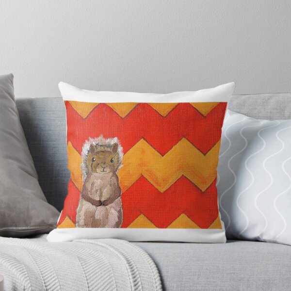 Item preview, Yellow and Orange Chevron Squirrel designed and sold by MikeKraus.