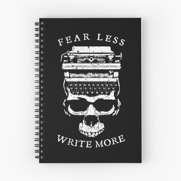 Item preview, Fear Less Write More Halloween Writer Typewriter Skull designed and sold by GrandeDuc.