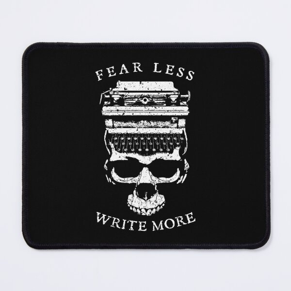 Item preview, Fear Less Write More Halloween Writer Typewriter Skull designed and sold by GrandeDuc.